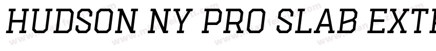 Hudson NY Pro Slab Extra Light字体转换